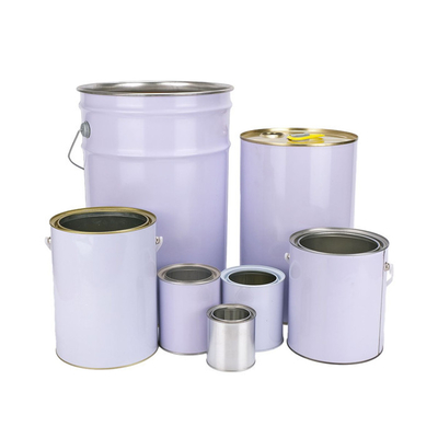 Latas vacías de 250 ml, latas de metal con tapa para pegamento de revestimiento de pintura
