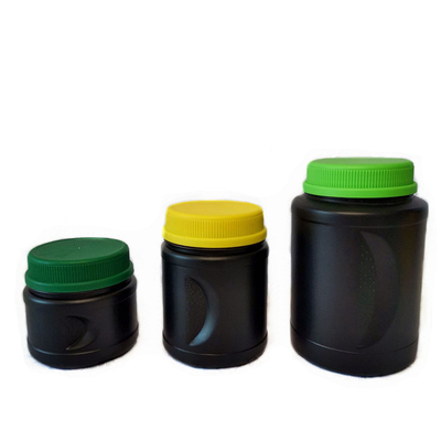 Envase de polvo grande vacío de la proteína del HDPE negro 5000ml reciclable