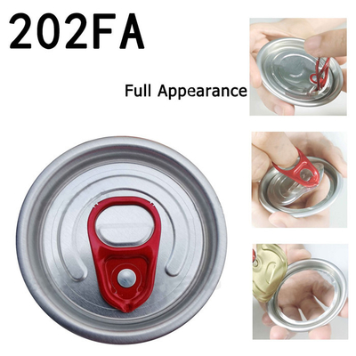 Ring Pulling Open de encargo 113 de aluminio puede las tapas para las botellas de la bebida
