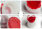 Sise las cápsulas plásticas de la prueba que tiran del cierre plástico del casquillo para la pintura Tin Jar