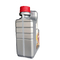 botella plástica del líquido refrigerador del motor de la capacidad grande del bote del aceite de motor del HDPE del gris 2L