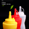 El condimento vacío del LDPE Squeezy embotella las botellas de la salsa 500ml con Flip Top Cap